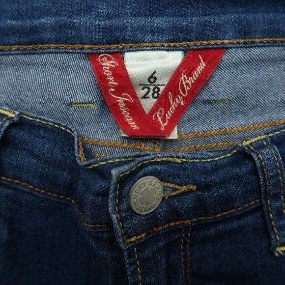 Lucky Brand Jeans Womens Size 6 Short Blue Low-Rise Charlie Baby Boot 30" Inseam - Picture 9 of 16